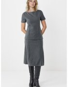 JIMMY KEY Fusta midi cu model uni - Gri inchis melange