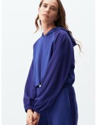 JIMMY KEY Hanorac crop cu maneci raglan - Bleumarin