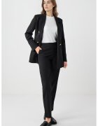 JIMMY KEY Pantalomi slim fit cu talie elastic - Negru