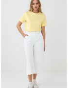 JIMMY KEY Pantaloni capri cu croiala ampla - Alb