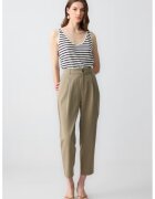JIMMY KEY Pantaloni crop cu buzunare laterale - Verde fistic