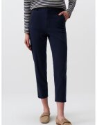 JIMMY KEY Pantaloni crop din amestec de lyocell cu buzunare - Albastru ultramarin