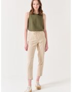 JIMMY KEY Pantaloni de in cu talie inalta - Bej deschis