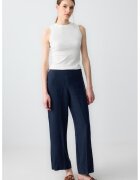 JIMMY KEY Pantaloni din in cu croiala ampla - Bleumarin