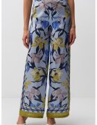 JIMMY KEY Pantaloni drepti cu imprimeu - Albastru deschis