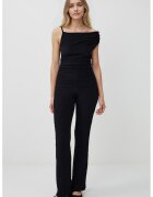 JIMMY KEY Pantaloni drepti texturati - Negru