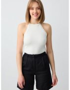 JIMMY KEY Pantaloni scurti de in cu talie inalta - Negru