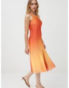JIMMY KEY Rochie cu croiala pe bie si aspect in degrade - Galben pal/Portocaliu mandarina