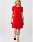 JIMMY KEY Rochie evazata cu maneci scurte - Coral