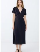 JIMMY KEY Rochie evazata cu maneci scurte - Negru
