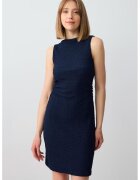 JIMMY KEY Rochie fara maneci cu model uni - Bleumarin