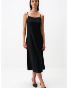 JIMMY KEY Rochie midi din amestec de in - Negru