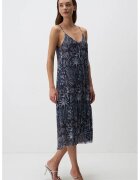 JIMMY KEY Rochie midi fara maneci - cu model - Albastru inchis/Albastru deschis/Bleumarin