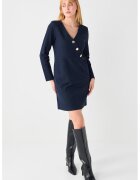 JIMMY KEY Rochie mini cu decolteu in V - Bleumarin