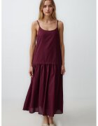 JIMMY KEY Rochie supradimensionata cu decolteu rotund - Violet pruna