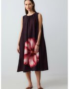 JIMMY KEY Rochie supradimensionata cu imprimeu floral - Rosu/Negru