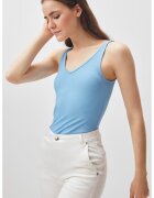 JIMMY KEY Top cu decolteu cache-coeur - Albastru pastel