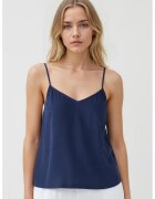 JIMMY KEY Top lejer cu model uni si bretele inguste - Bleumarin