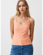 JIMMY KEY Top slim fit uni - Portocaliu pal