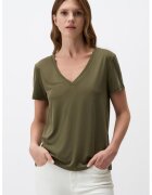 JIMMY KEY Tricou din amestec de modal cu decolteu in V