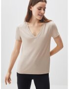 JIMMY KEY Tricou din amestec de modal cu decolteu in V