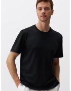 JIMMY KEY Tricou din amestec de modal cu decolteu la baza gatului