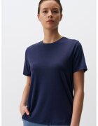 JIMMY KEY Tricou din amestec de modal cu decolteu la baza gatului