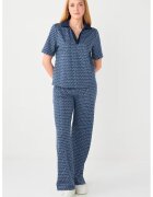 JIMMY KEY Tricou polo cu model geometric - Albastru inchis