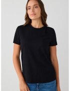 JIMMY KEY Tricou uni din amestec de bumbac - Negru