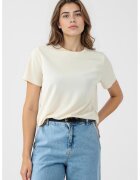 JIMMY KEY Tricou uni din amestec de modal - Alb fildes