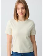 JIMMY KEY Tricou uni din bumbac - Bej