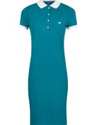 Jimmy Sanders Rochie polo din amestec de bumbac - Alb optic/Albastru petrol