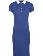 Jimmy Sanders Rochie polo din amestec de bumbac - Albastru inchis/Alb optic