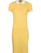 Jimmy Sanders Rochie polo din amestec de bumbac - Galben sofran/Alb optic
