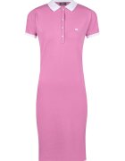 Jimmy Sanders Rochie polo din amestec de bumbac - Roz pastel/Alb murdar