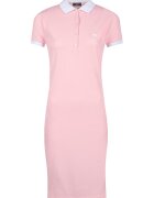 Jimmy Sanders Rochie polo din amestec de bumbac - Roz pastel/Alb optic
