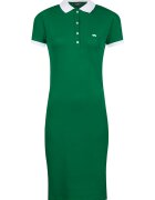 Jimmy Sanders Rochie polo din amestec de bumbac - Verde/Alb optic