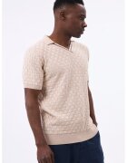 Jimmy Sanders Tricou polo din amestec de bumbac - Bej deschis