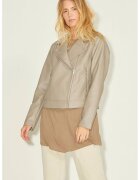 JJXX Jacheta biker din piele ecologica - Maro taupe deschis