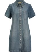 JJXX Rochie denim vintage - albastru - bumbac - poliester - viscoza