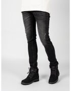 John Richmond Blugi skinny cu monograma Iggy -