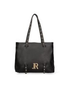 John Richmond Geanta tote din piele Valoria Ultra - Auriu/Negru