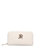 John Richmond Portofel din piele cu fermoar Oriana Chic - Alb/Auriu