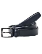 Joop Curea de piele cu catarama metalica - Albastru