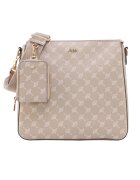 Joop Geanta crossbody de piele ecologica cu model logo Jasmina - Bej