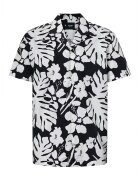 JOOP Jeans Cămașă regular fit cu mânecă scurtă și imprimeu floral JP2 - Alb