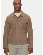 JOOP Jeans Geaca barbati - 305152411 - Piele naturala - Bej - Bej