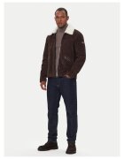 JOOP! Jeans Geaca de piele barbati - maro