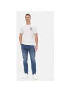 JOOP Jeans Tricou barbati - 10019370 30045691 - Bumbac organic - Alb - Alb