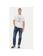 JOOP Jeans Tricou barbati - 10019370 30045693 - Bumbac organic - Bej - Bej